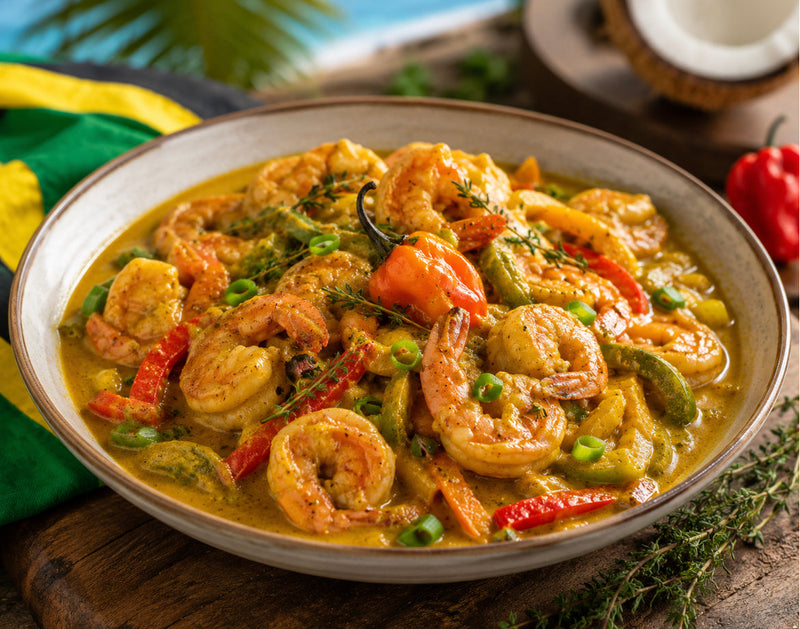 Authentic Jamaican Curry Shrimp