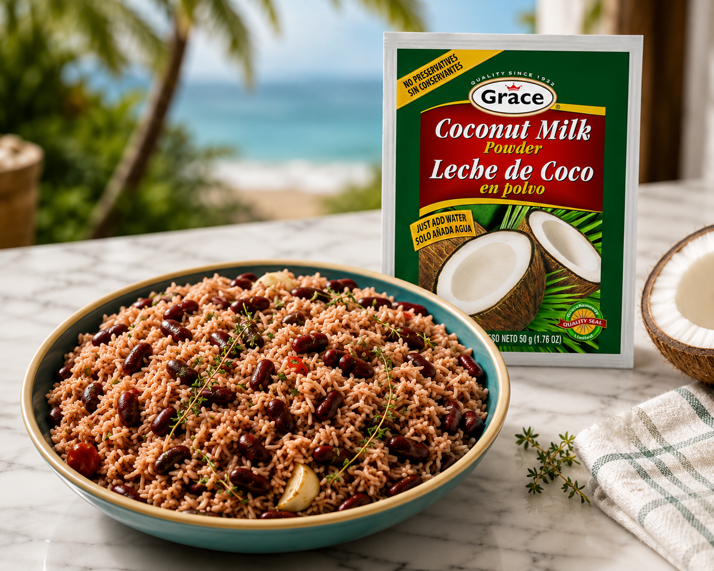 Authentic Jamaican Rice and Peas Recipe