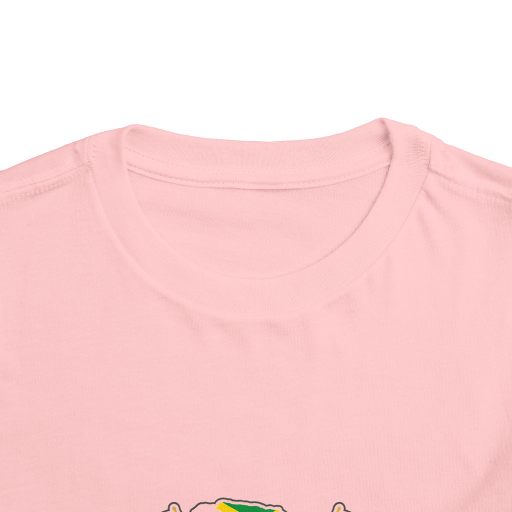 Toddler Tee — "It's the Jamaican in Me" Flag Graphic