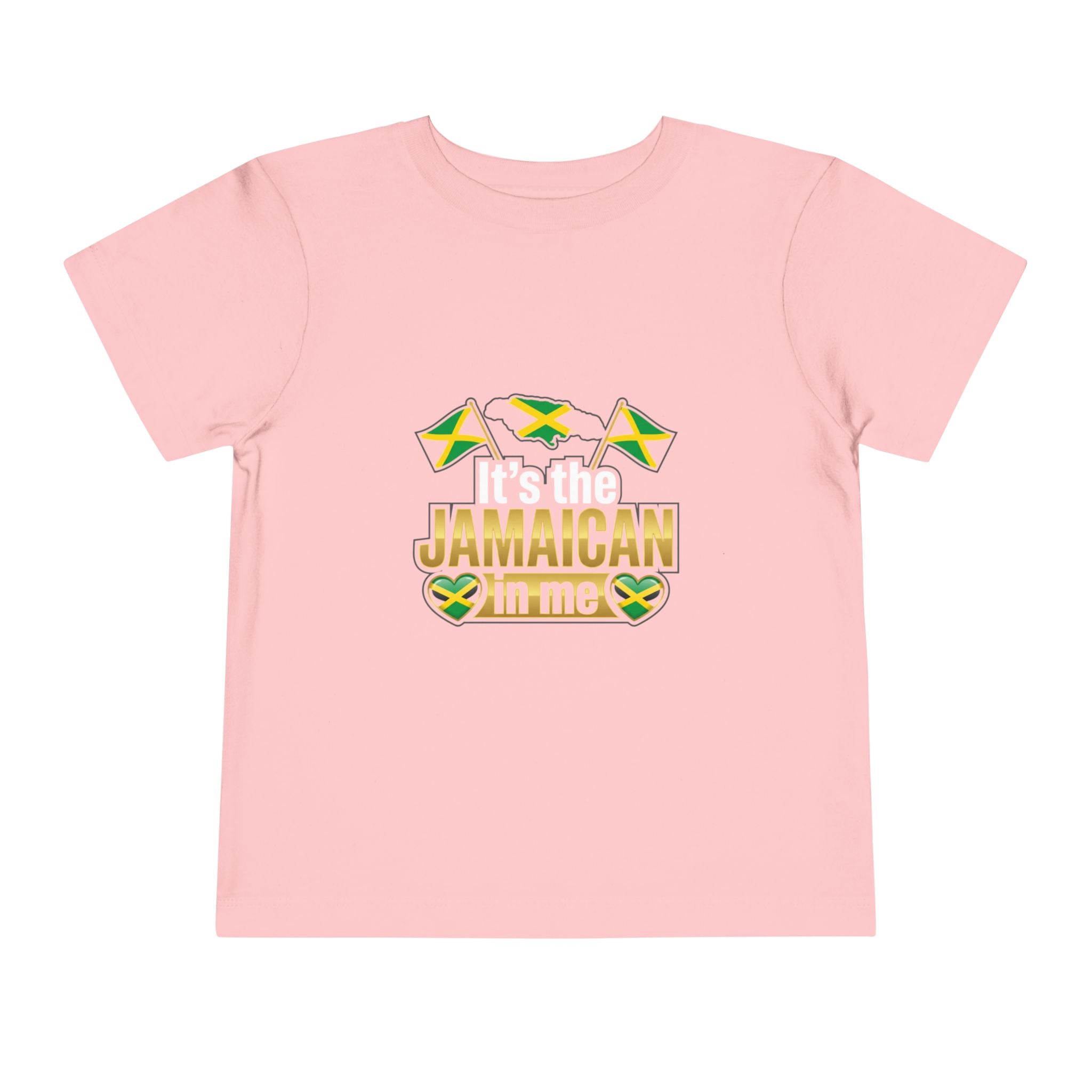 Toddler Tee — "It's the Jamaican in Me" Flag Graphic