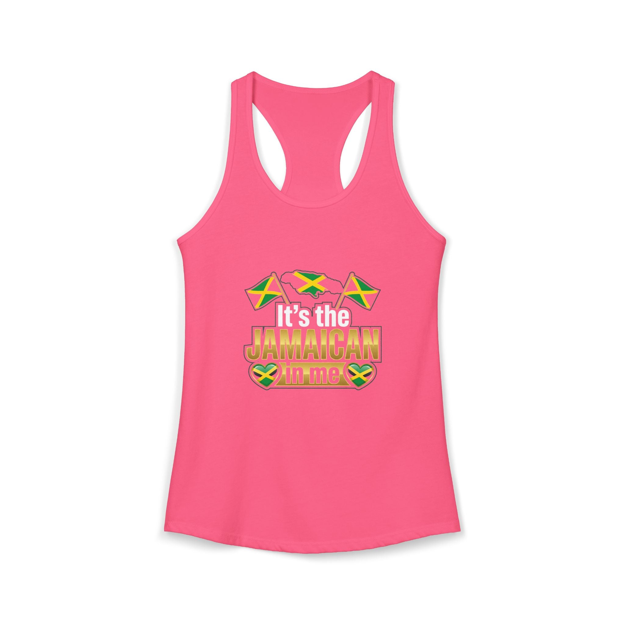 Jamaica shirt | Jamaica Independence & Emancipation Day Tank Top | Jamaica in Me Women's Ideal Racerback Tank