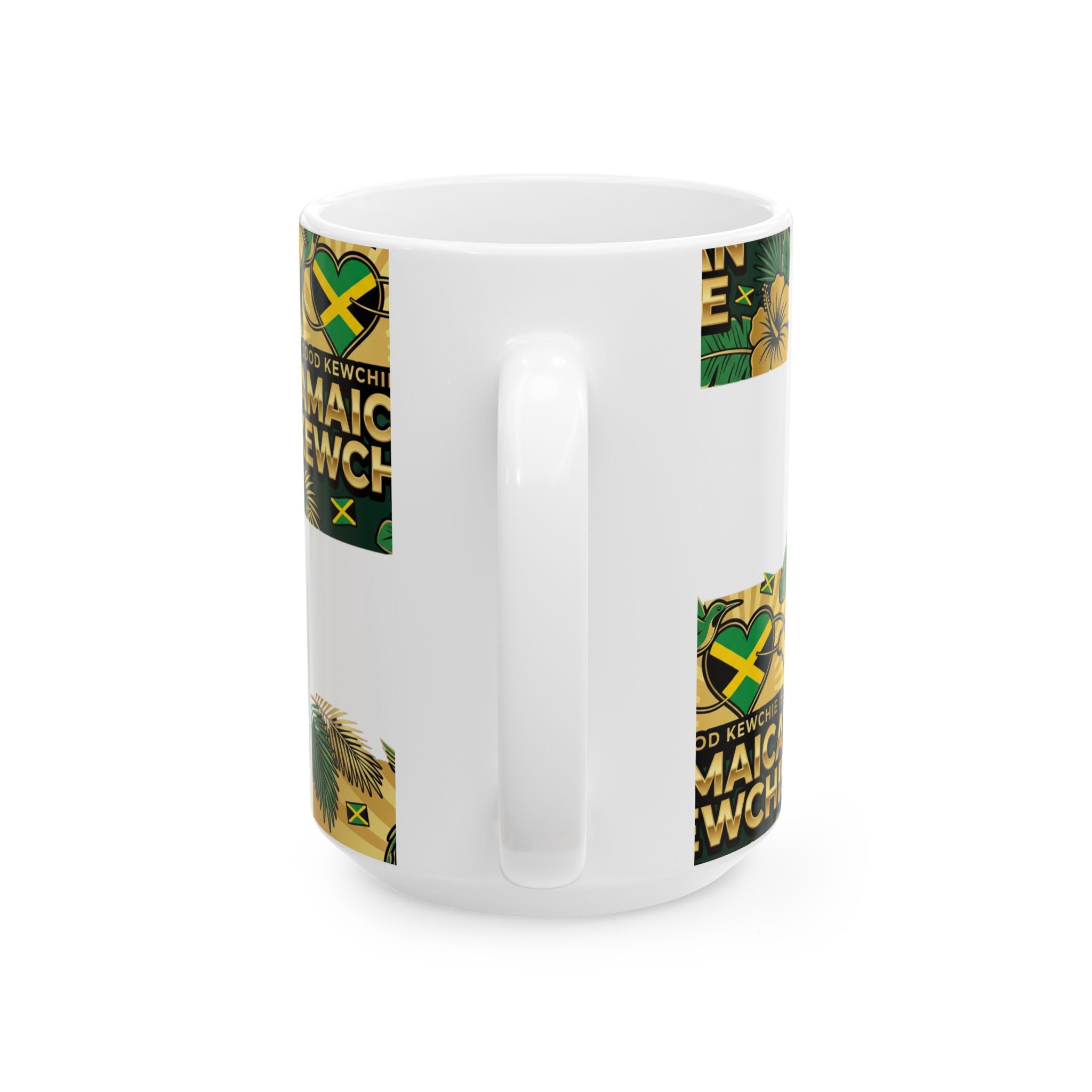 Jamaican Kewchie Ceramic Mug | Good Kewchie is Jamaican Kewchie Tropical Coffee Cup (11oz & 15oz)