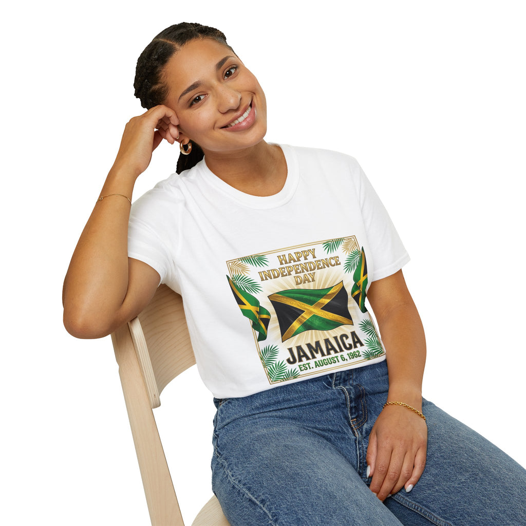 Jamaica Independence Day T-Shirt | Happy Independence Day Jamaican Flag Tee
