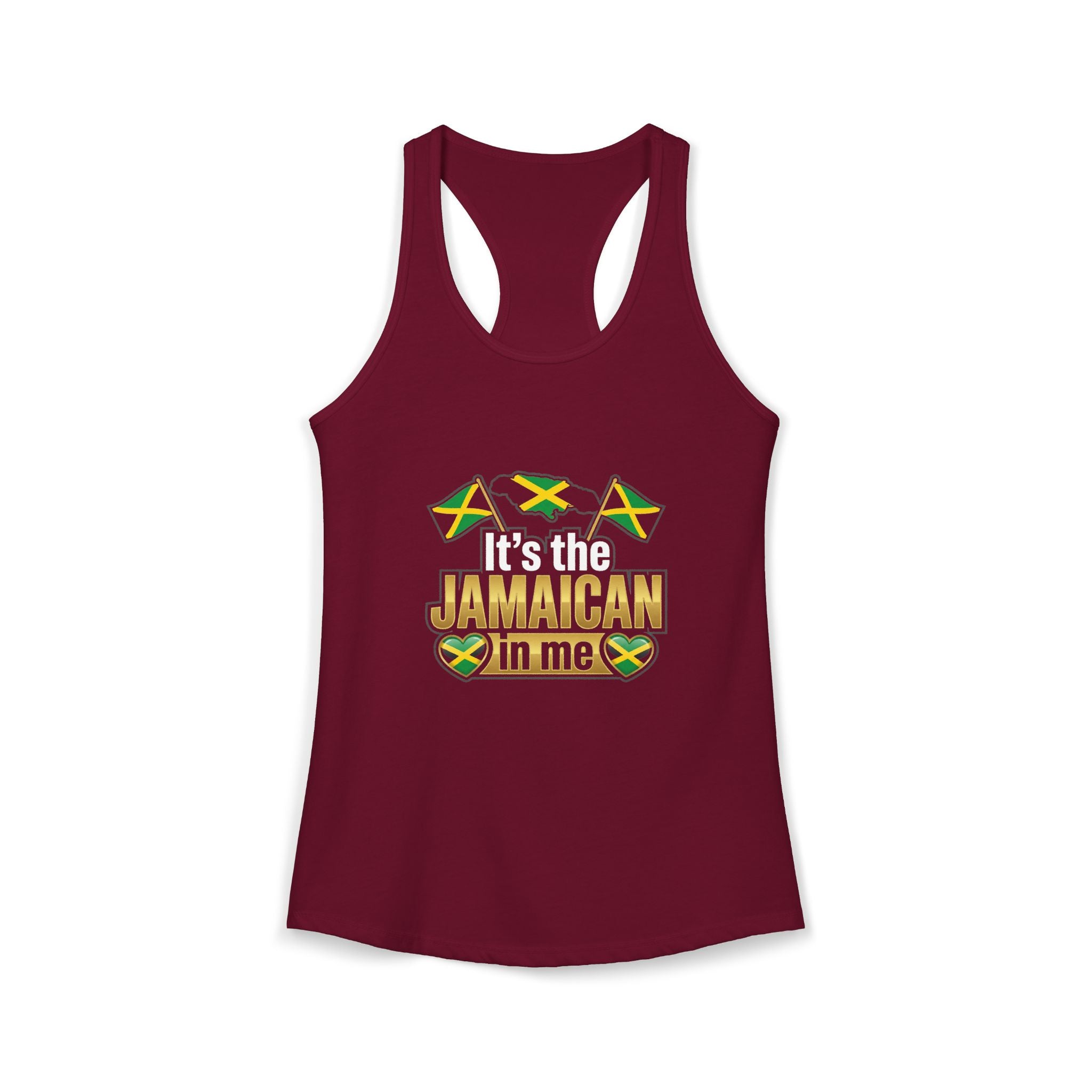 Jamaica shirt | Jamaica Independence & Emancipation Day Tank Top | Jamaica in Me Women's Ideal Racerback Tank