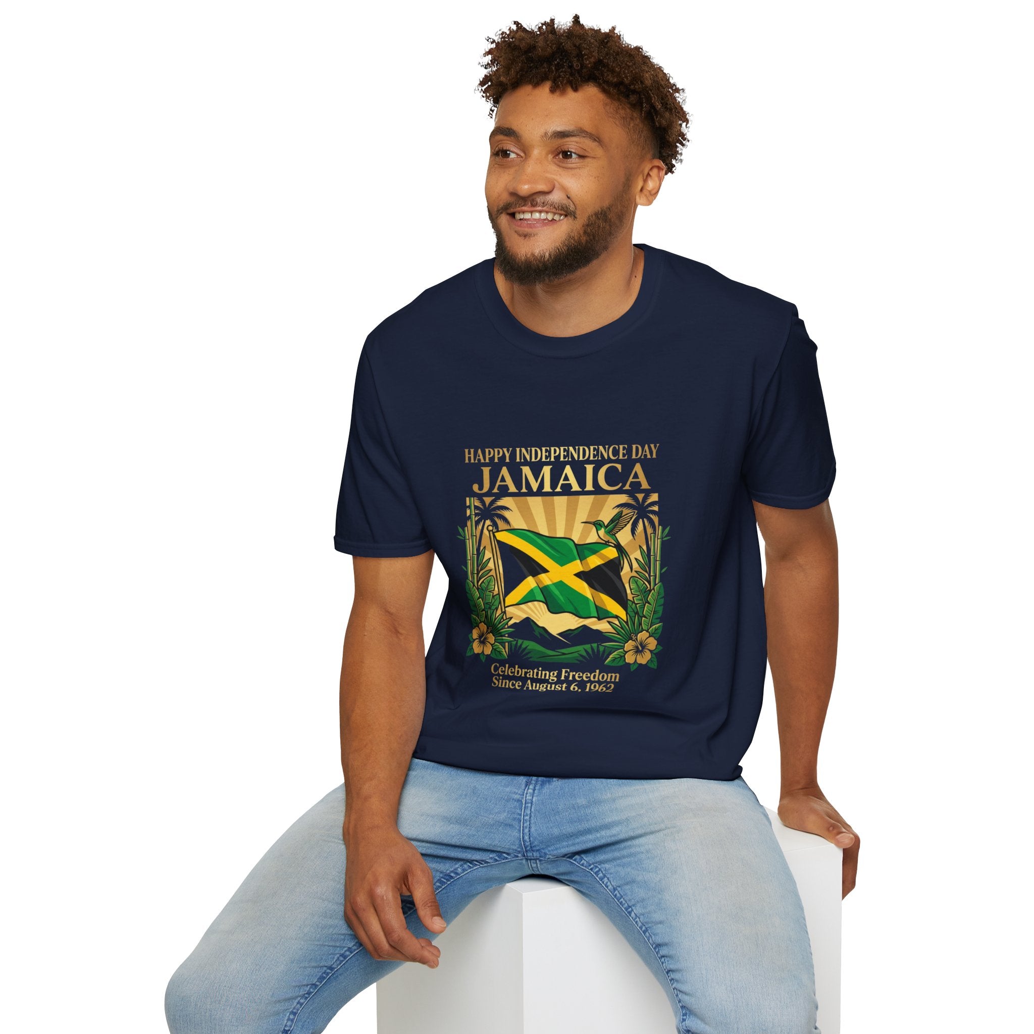 Jamaica Independence  Unisex Tropical Shirt | Jamaica Flag T-Shirt | Caribbean Vacation Tee | Jamaican Pride Apparel | Island Paradise Gift