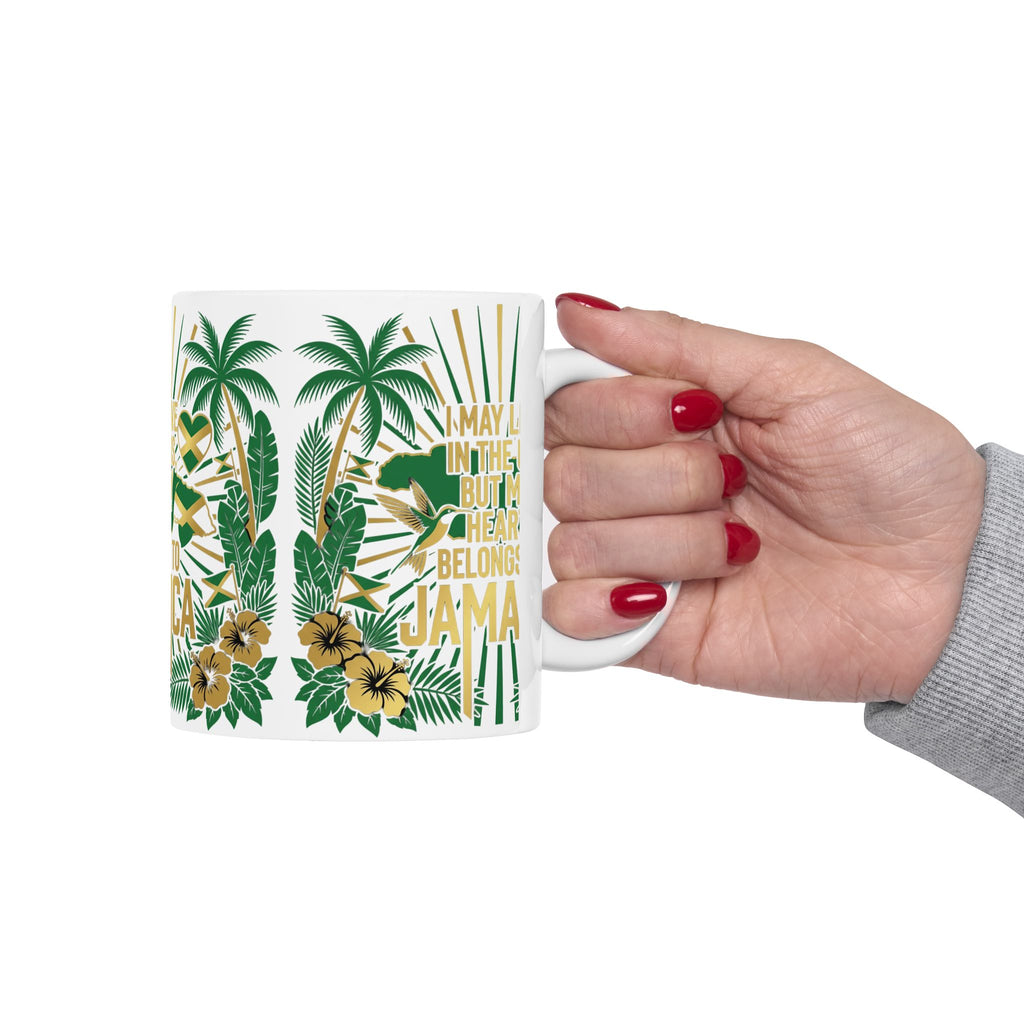 Heart belongs to  Jamaica Ceramic Mug | My Heart Belongs to Jamaica