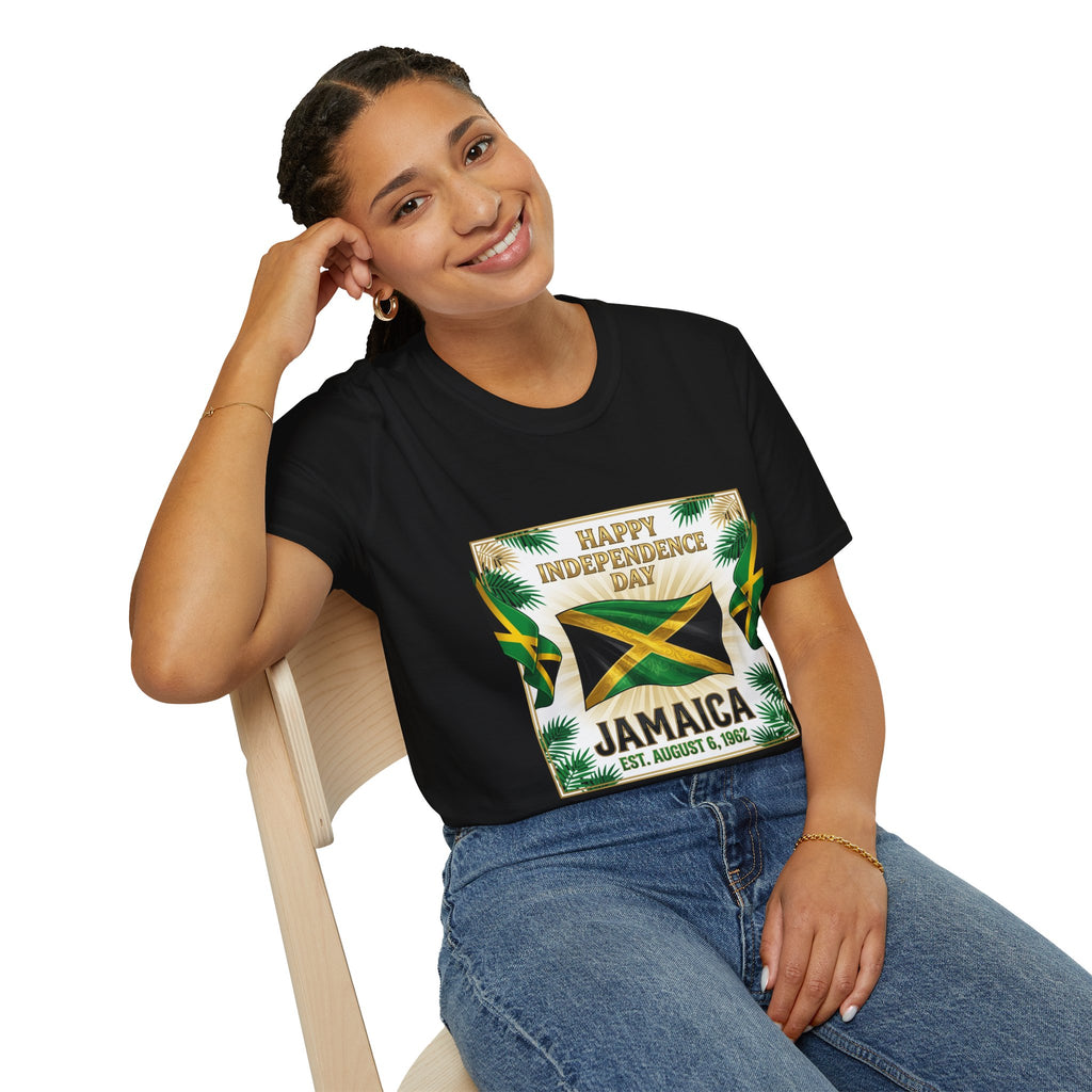 Jamaica Independence Day T-Shirt | Happy Independence Day Jamaican Flag Tee