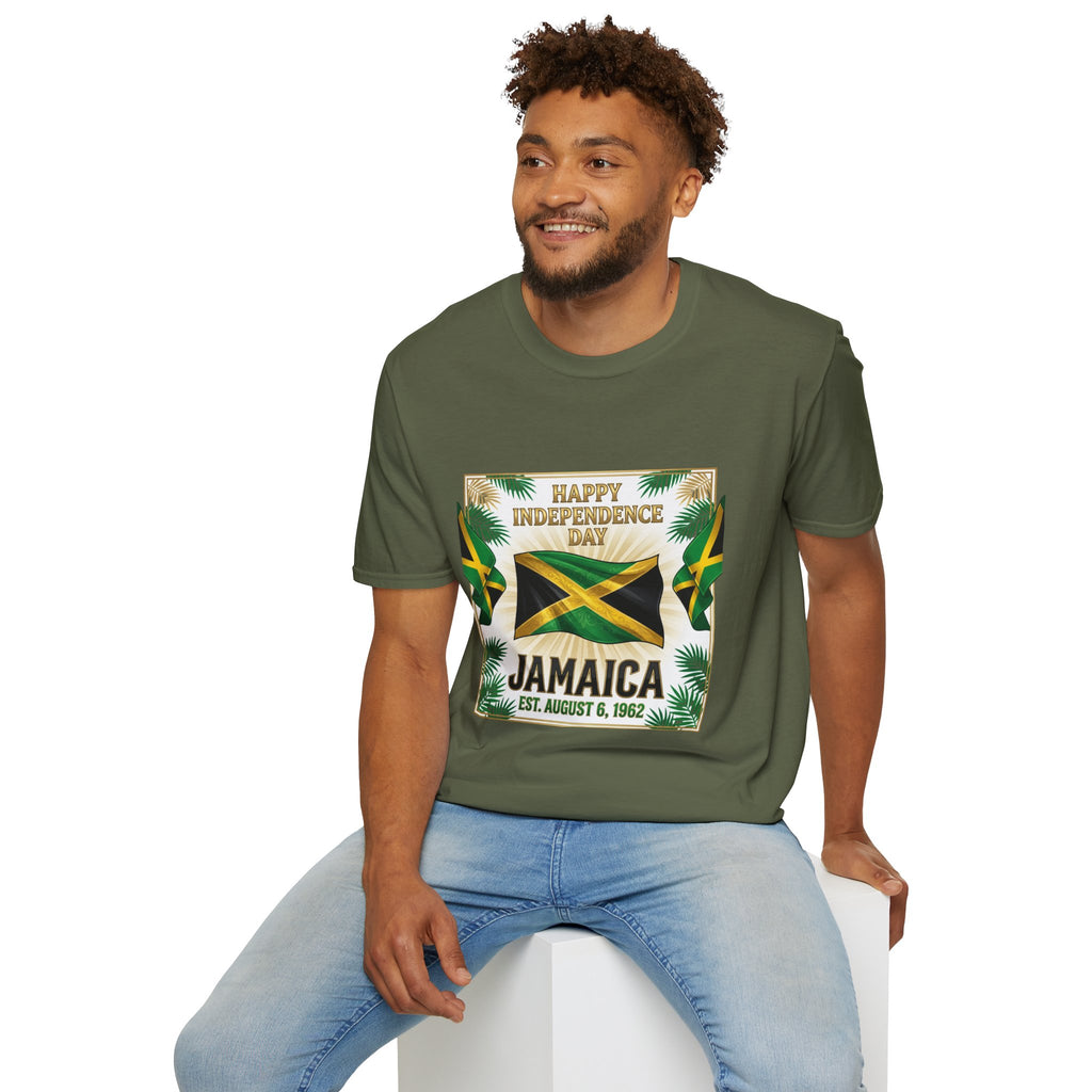 Jamaica Independence Day T-Shirt | Happy Independence Day Jamaican Flag Tee