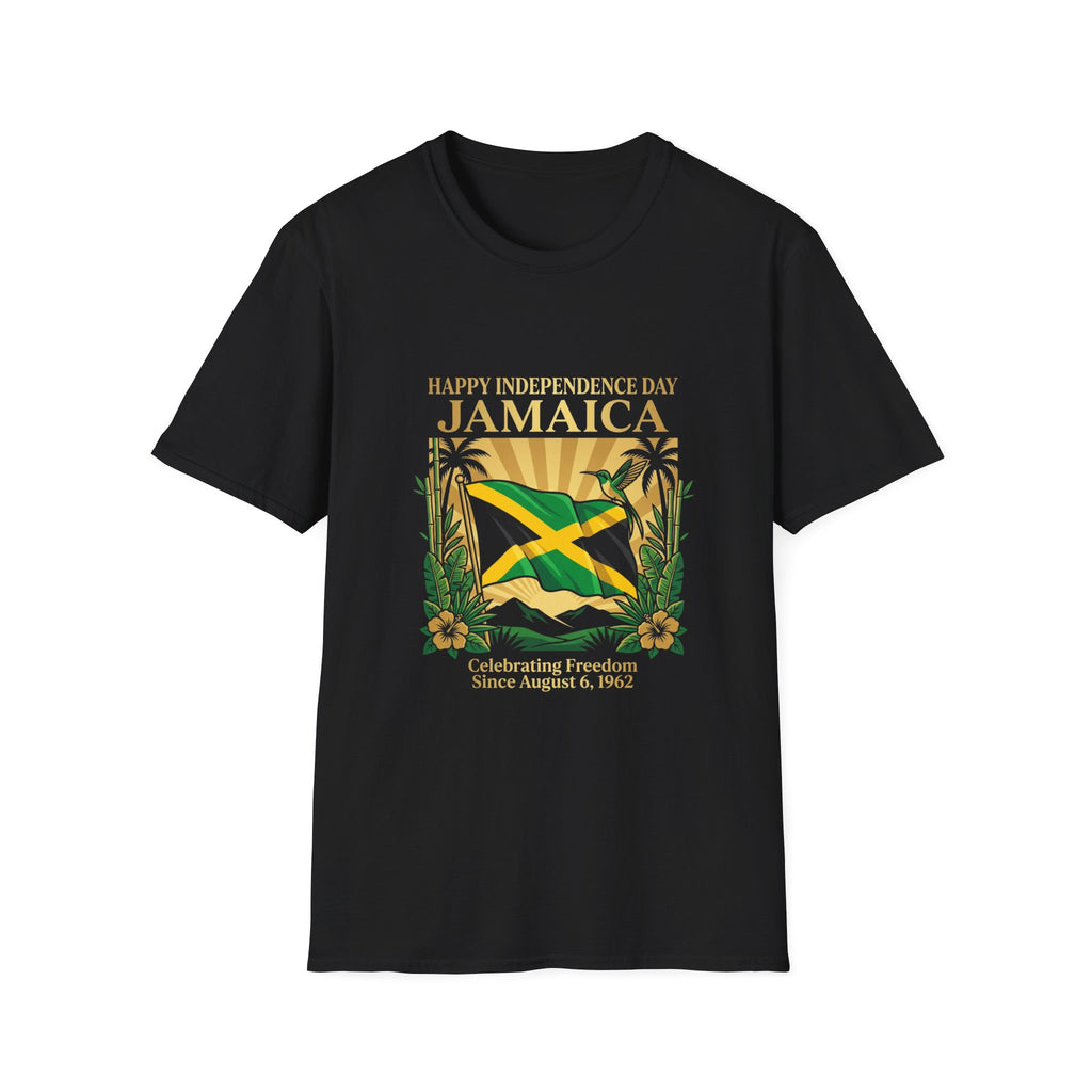 Jamaica Independence  Unisex Tropical Shirt | Jamaica Flag T-Shirt | Caribbean Vacation Tee | Jamaican Pride Apparel | Island Paradise Gift