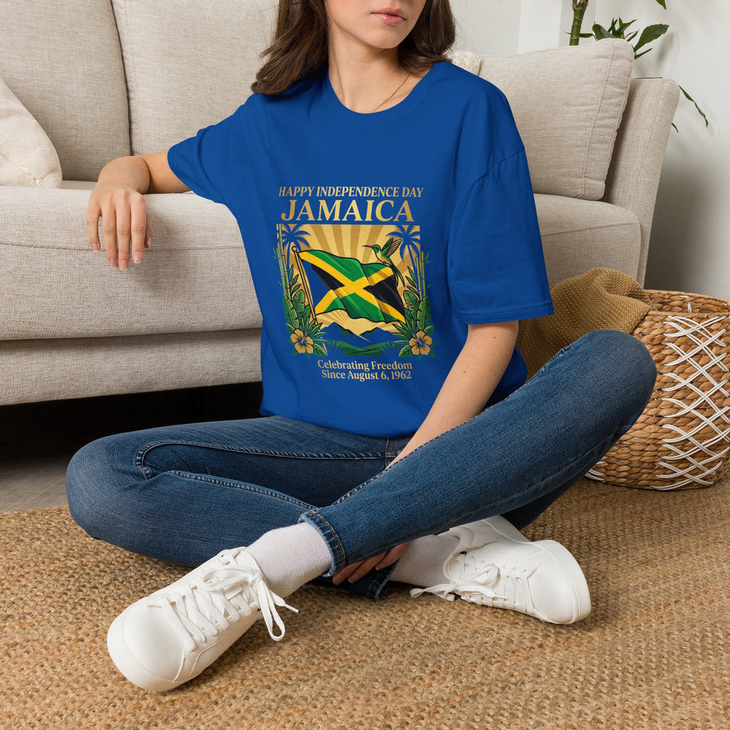 Jamaica Independence  Unisex Tropical Shirt | Jamaica Flag T-Shirt | Caribbean Vacation Tee | Jamaican Pride Apparel | Island Paradise Gift