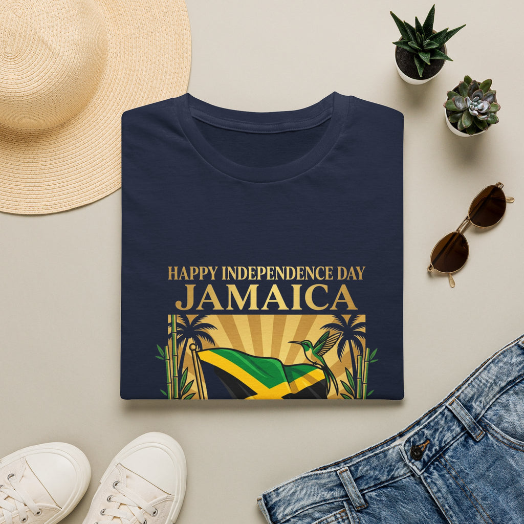 Jamaica Independence  Unisex Tropical Shirt | Jamaica Flag T-Shirt | Caribbean Vacation Tee | Jamaican Pride Apparel | Island Paradise Gift