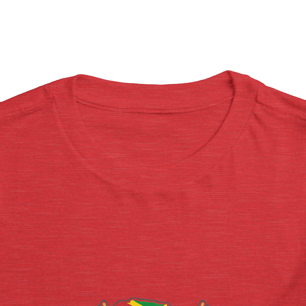 Toddler Tee — "It's the Jamaican in Me" Flag Graphic