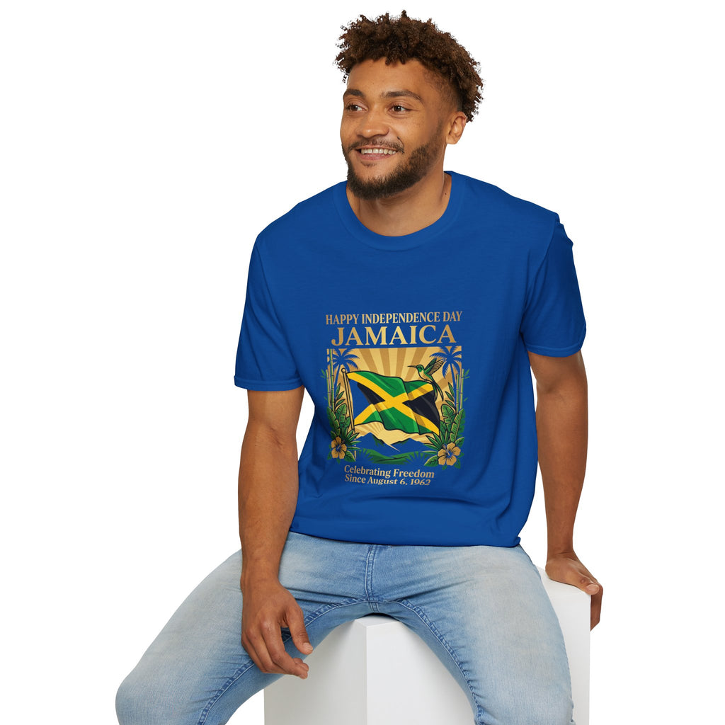 Jamaica Independence  Unisex Tropical Shirt | Jamaica Flag T-Shirt | Caribbean Vacation Tee | Jamaican Pride Apparel | Island Paradise Gift