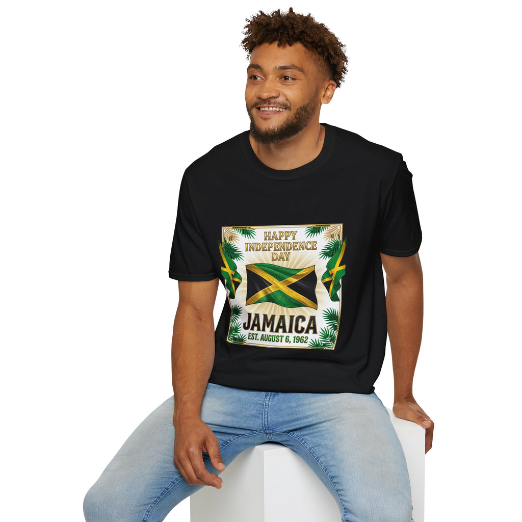 Jamaica Independence Day T-Shirt | Happy Independence Day Jamaican Flag Tee