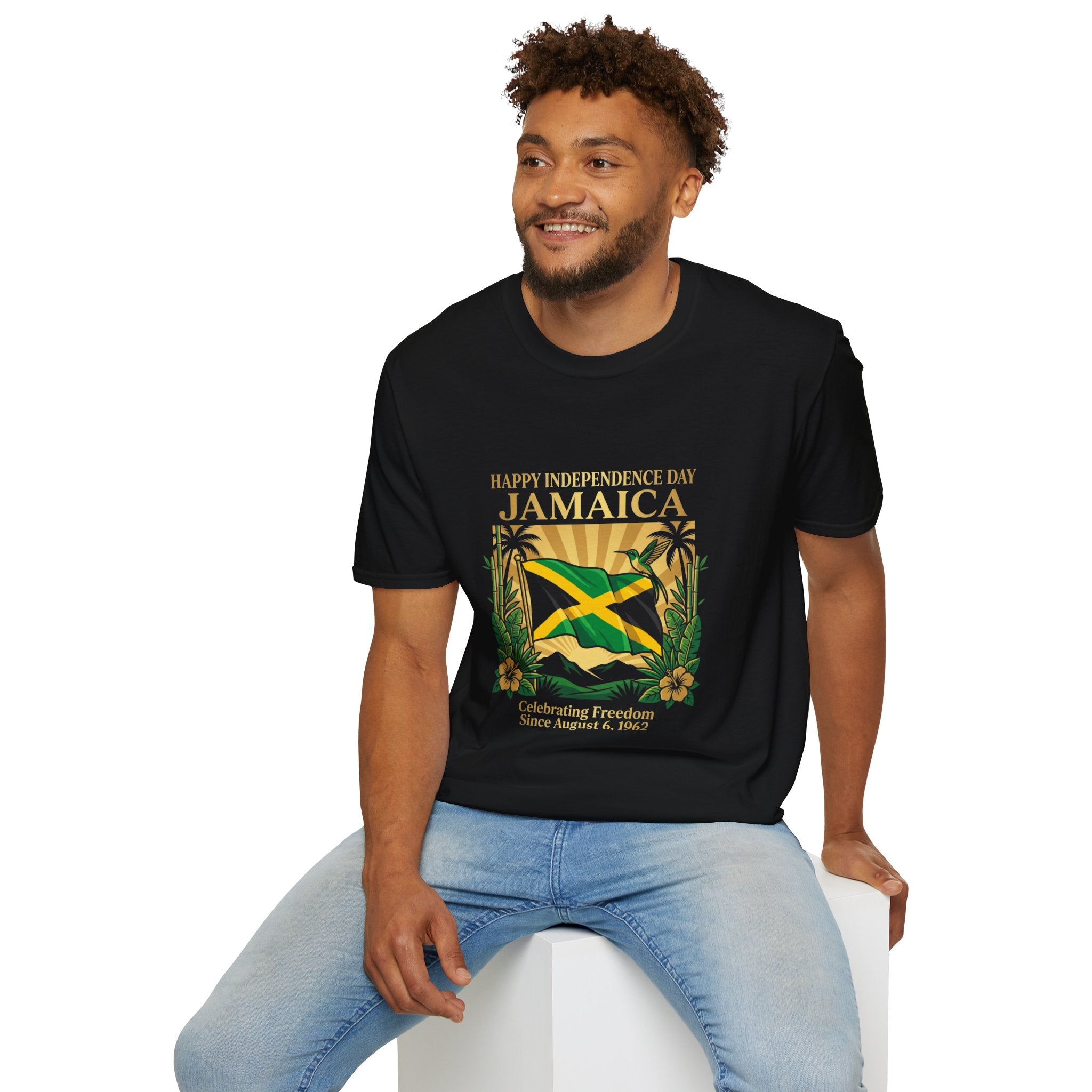 Jamaica Independence  Unisex Tropical Shirt | Jamaica Flag T-Shirt | Caribbean Vacation Tee | Jamaican Pride Apparel | Island Paradise Gift