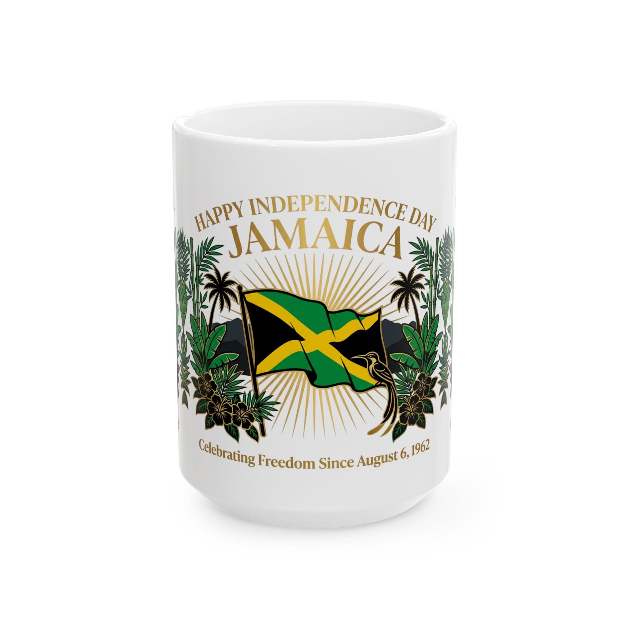 Jamaica Independence Day Ceramic Mug | Celebrating Freedom Since August 6, 1962 (11oz/15oz)