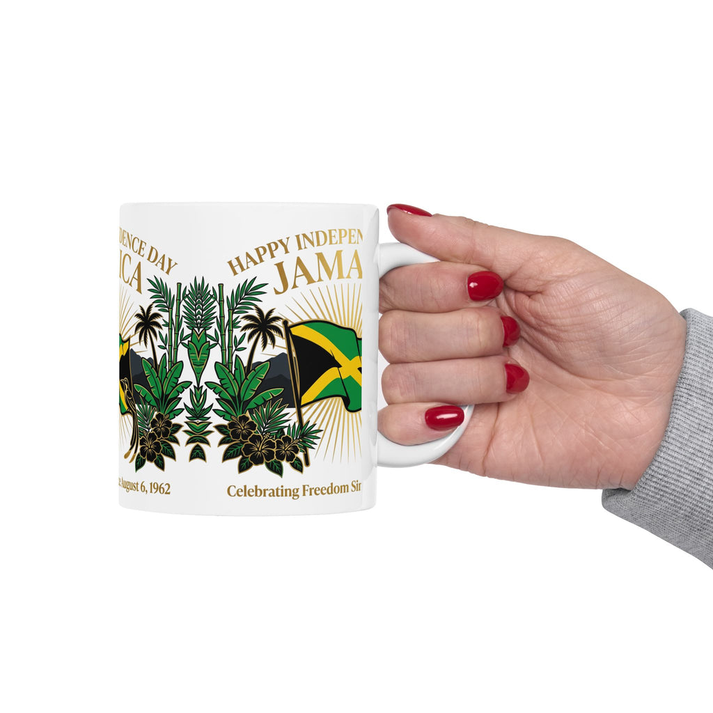 Jamaica Independence Day Ceramic Mug | Celebrating Freedom Since August 6, 1962 (11oz/15oz)