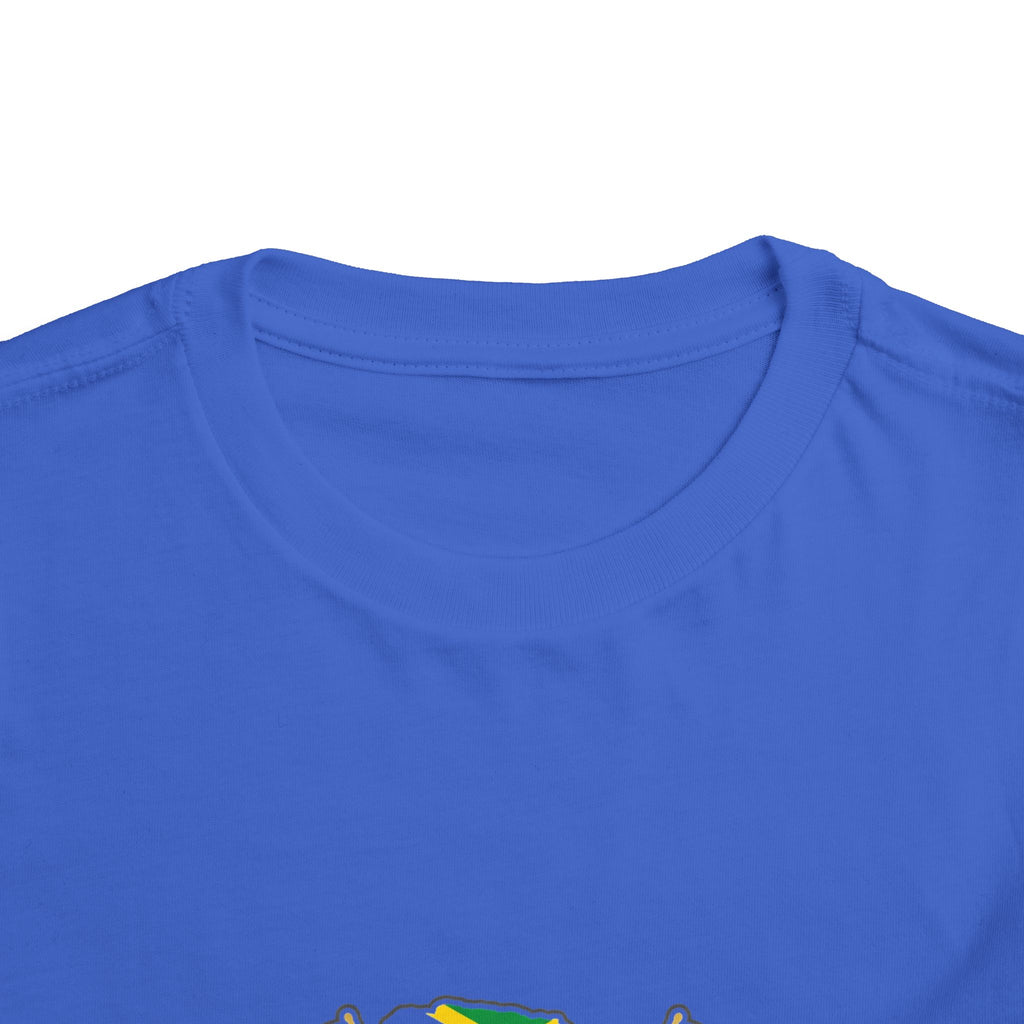 Toddler Tee — "It's the Jamaican in Me" Flag Graphic