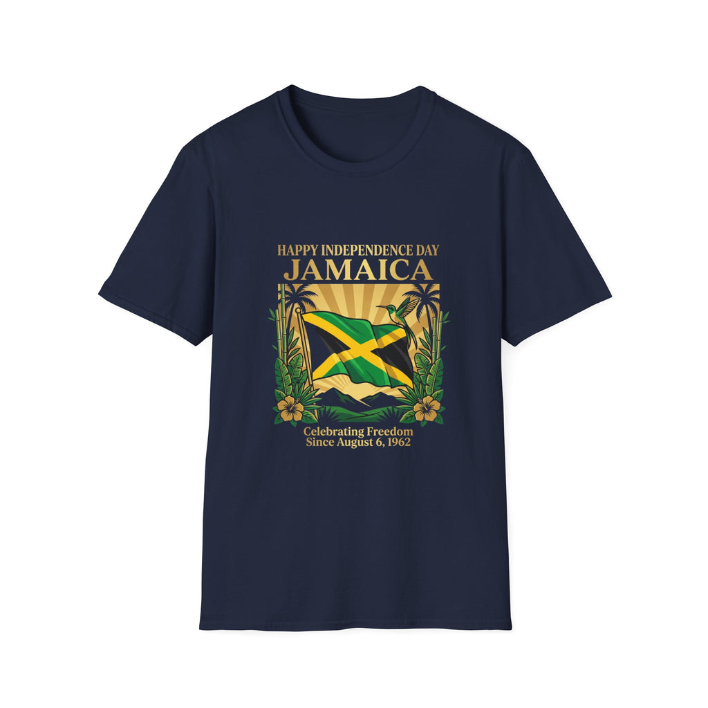 Jamaica Independence  Unisex Tropical Shirt | Jamaica Flag T-Shirt | Caribbean Vacation Tee | Jamaican Pride Apparel | Island Paradise Gift