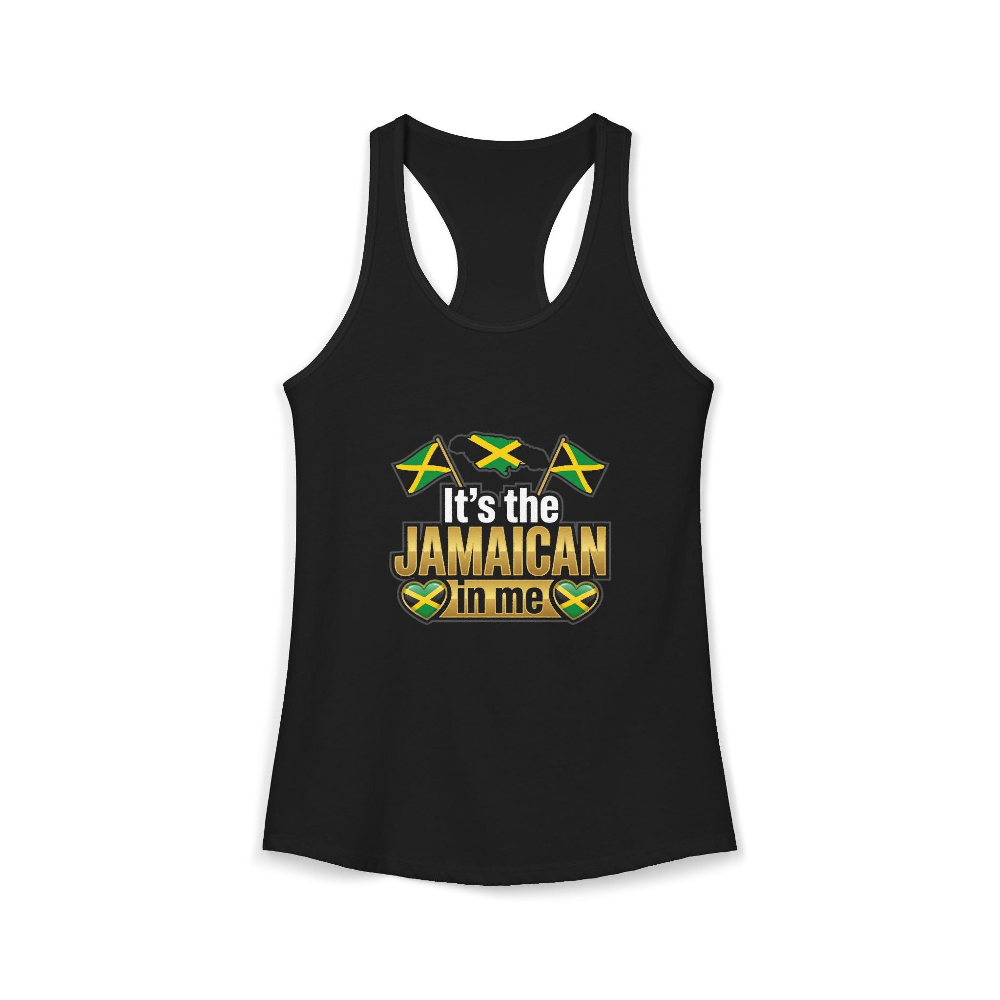Jamaica shirt | Jamaica Independence & Emancipation Day Tank Top | Jamaica in Me Women's Ideal Racerback Tank