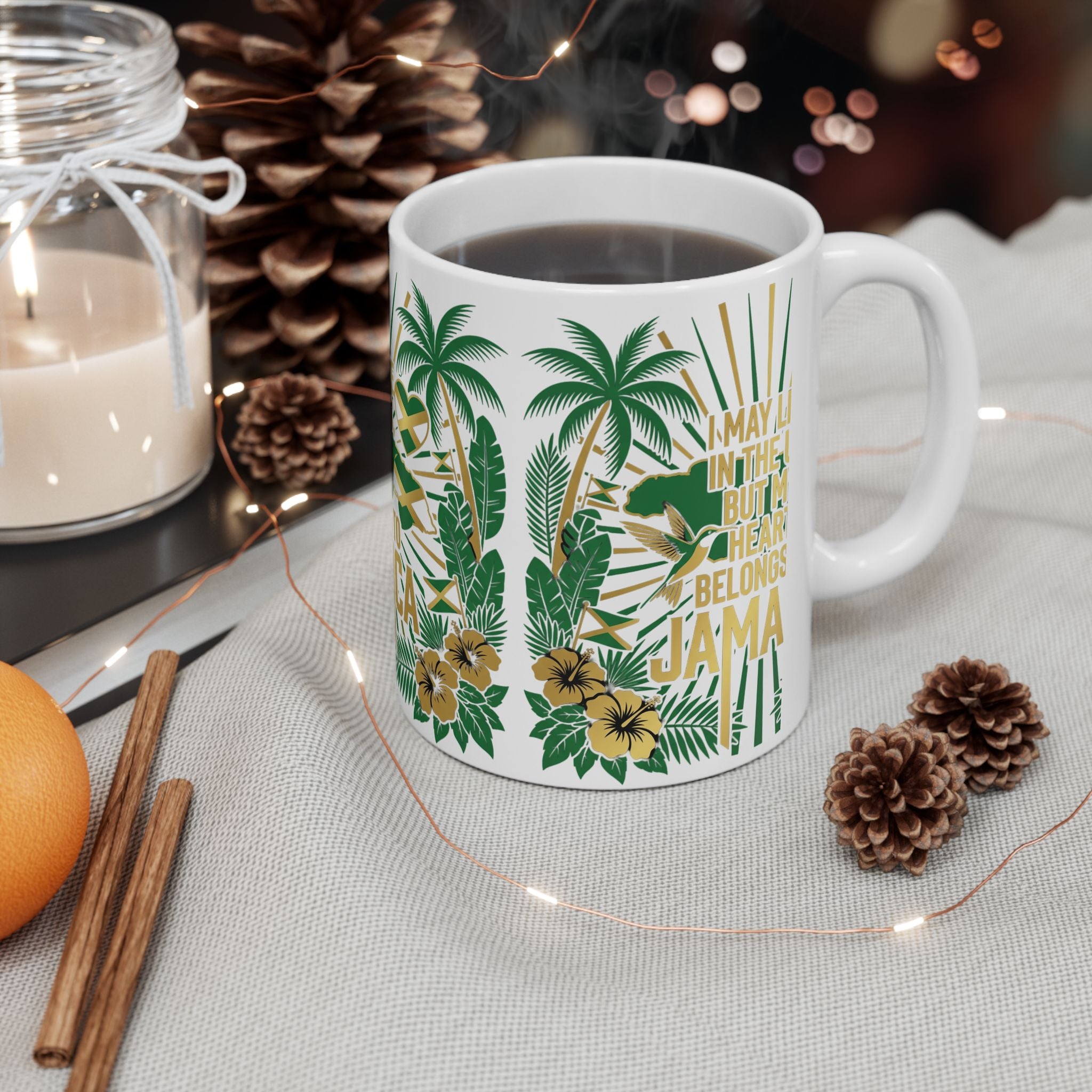 Heart belongs to  Jamaica Ceramic Mug | My Heart Belongs to Jamaica