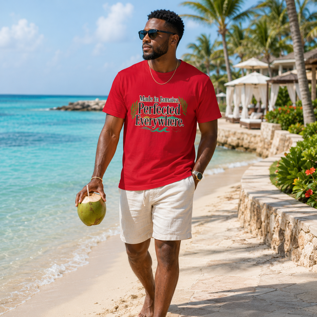 Jamaica Pride Shirt | Made in Jamaica Perfected Everywhere Tee | Jamaican Heritage T-Shirt | Caribbean Gift | Unisex Graphic Tee
