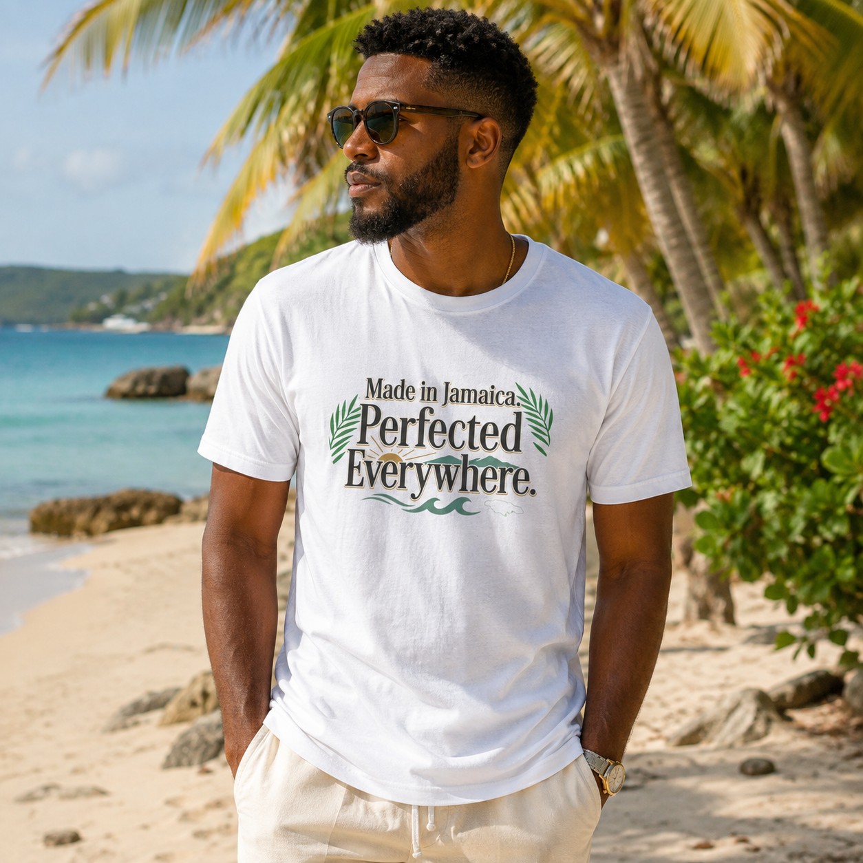 Jamaica Pride Shirt | Made in Jamaica Perfected Everywhere Tee | Jamaican Heritage T-Shirt | Caribbean Gift | Unisex Graphic Tee