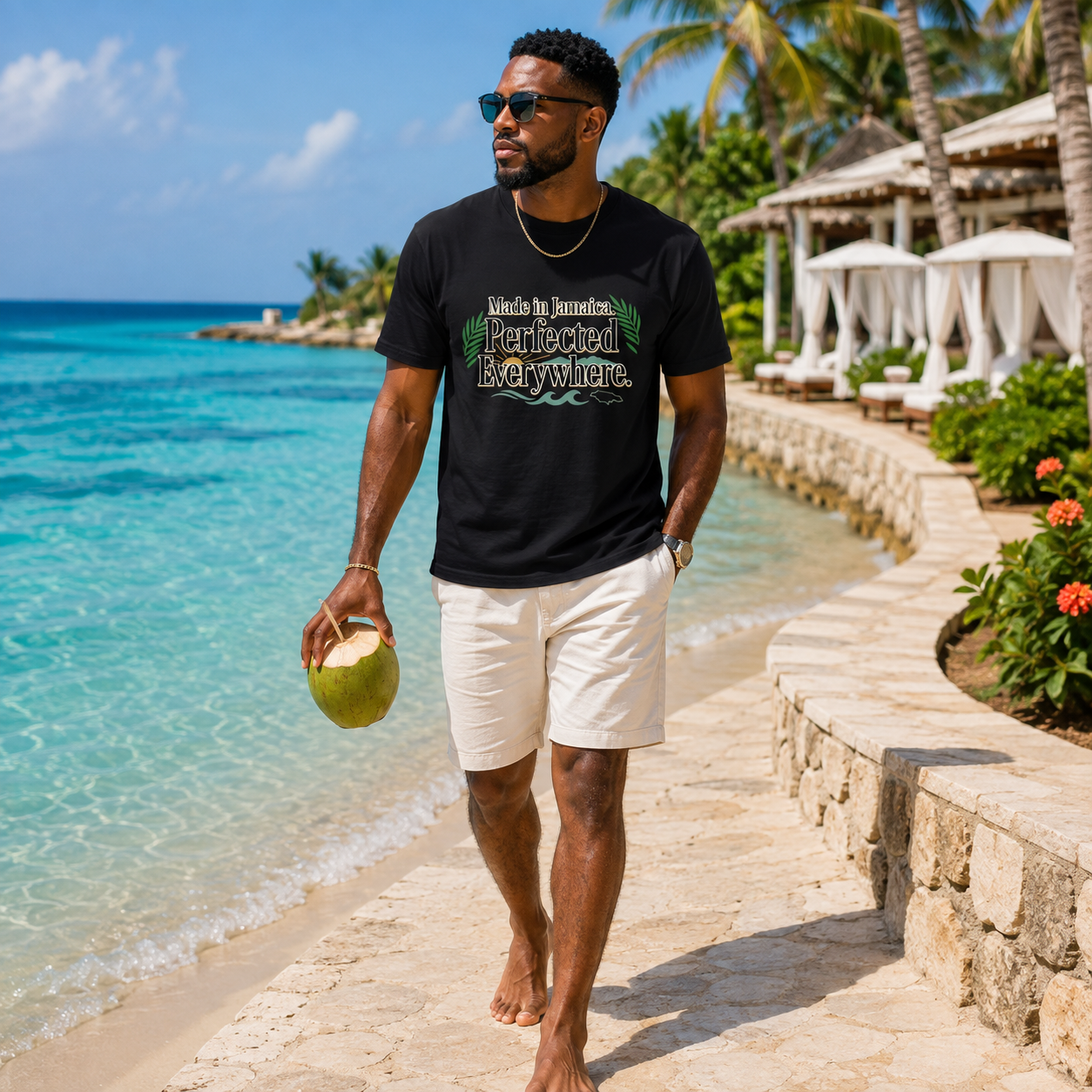 Jamaica Pride Shirt | Made in Jamaica Perfected Everywhere Tee | Jamaican Heritage T-Shirt | Caribbean Gift | Unisex Graphic Tee