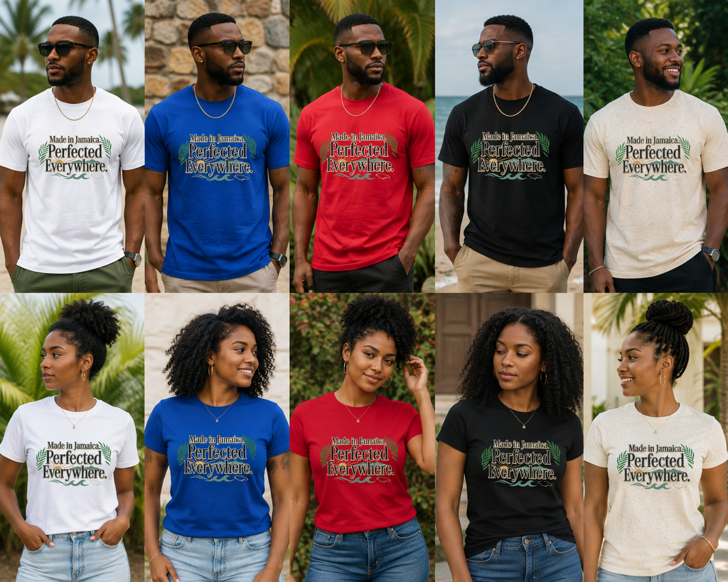 Jamaica Pride Shirt | Made in Jamaica Perfected Everywhere Tee | Jamaican Heritage T-Shirt | Caribbean Gift | Unisex Graphic Tee