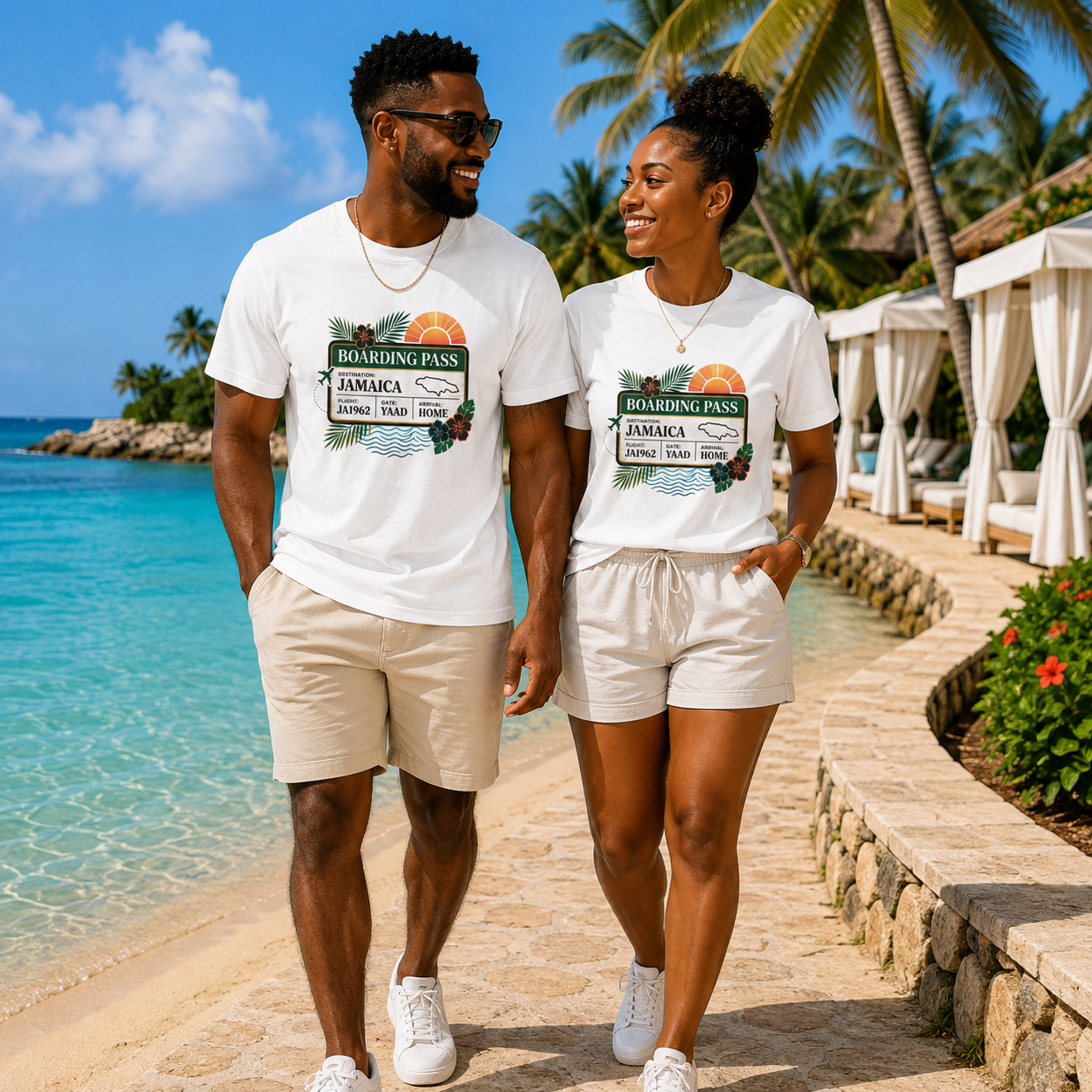 Jamaica Boarding Pass Shirt | Destination Jamaica Travel Tee | Jamaican Vacation Shirt | Caribbean Travel Gift | Unisex Graphic T-Shirt
