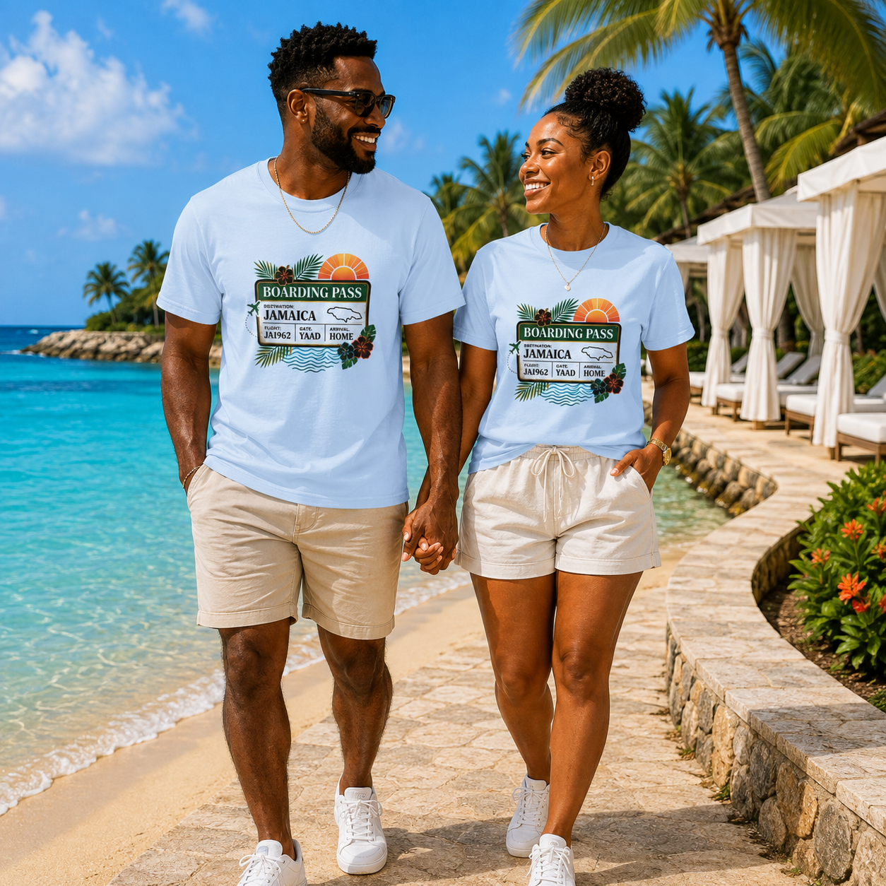 Jamaica Boarding Pass Shirt | Destination Jamaica Travel Tee | Jamaican Vacation Shirt | Caribbean Travel Gift | Unisex Graphic T-Shirt