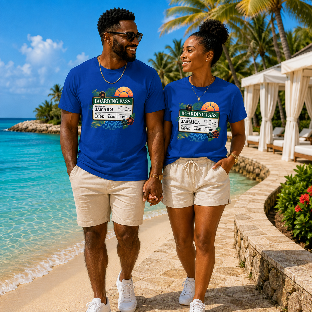 Jamaica Boarding Pass Shirt | Destination Jamaica Travel Tee | Jamaican Vacation Shirt | Caribbean Travel Gift | Unisex Graphic T-Shirt