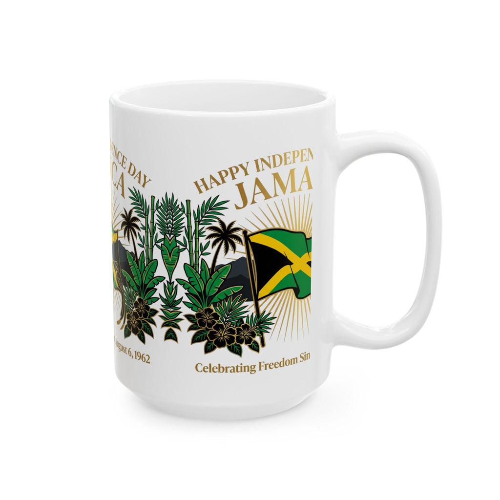 Jamaica Independence Day Ceramic Mug | Celebrating Freedom Since August 6, 1962 (11oz/15oz)