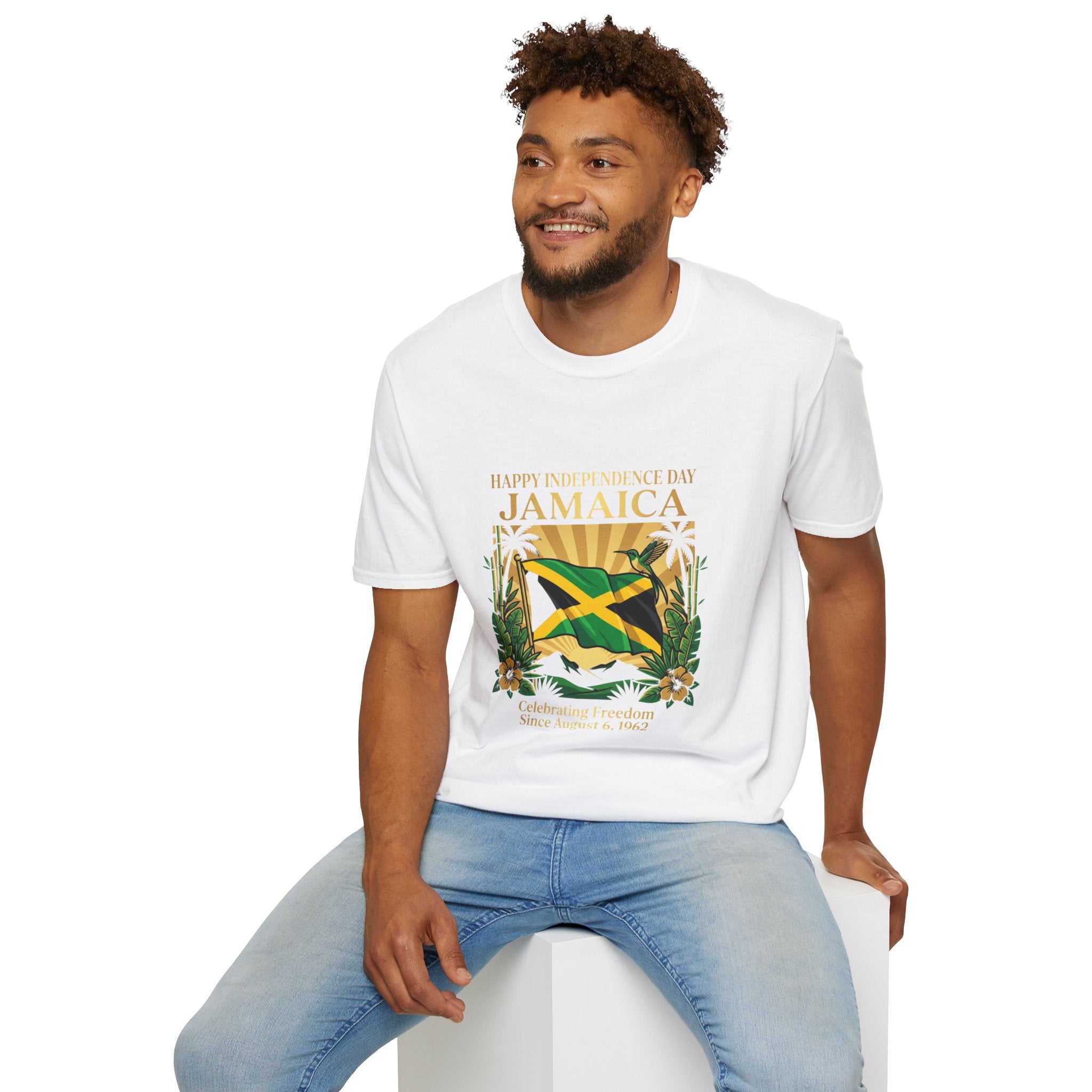 Jamaica Independence  Unisex Tropical Shirt | Jamaica Flag T-Shirt | Caribbean Vacation Tee | Jamaican Pride Apparel | Island Paradise Gift