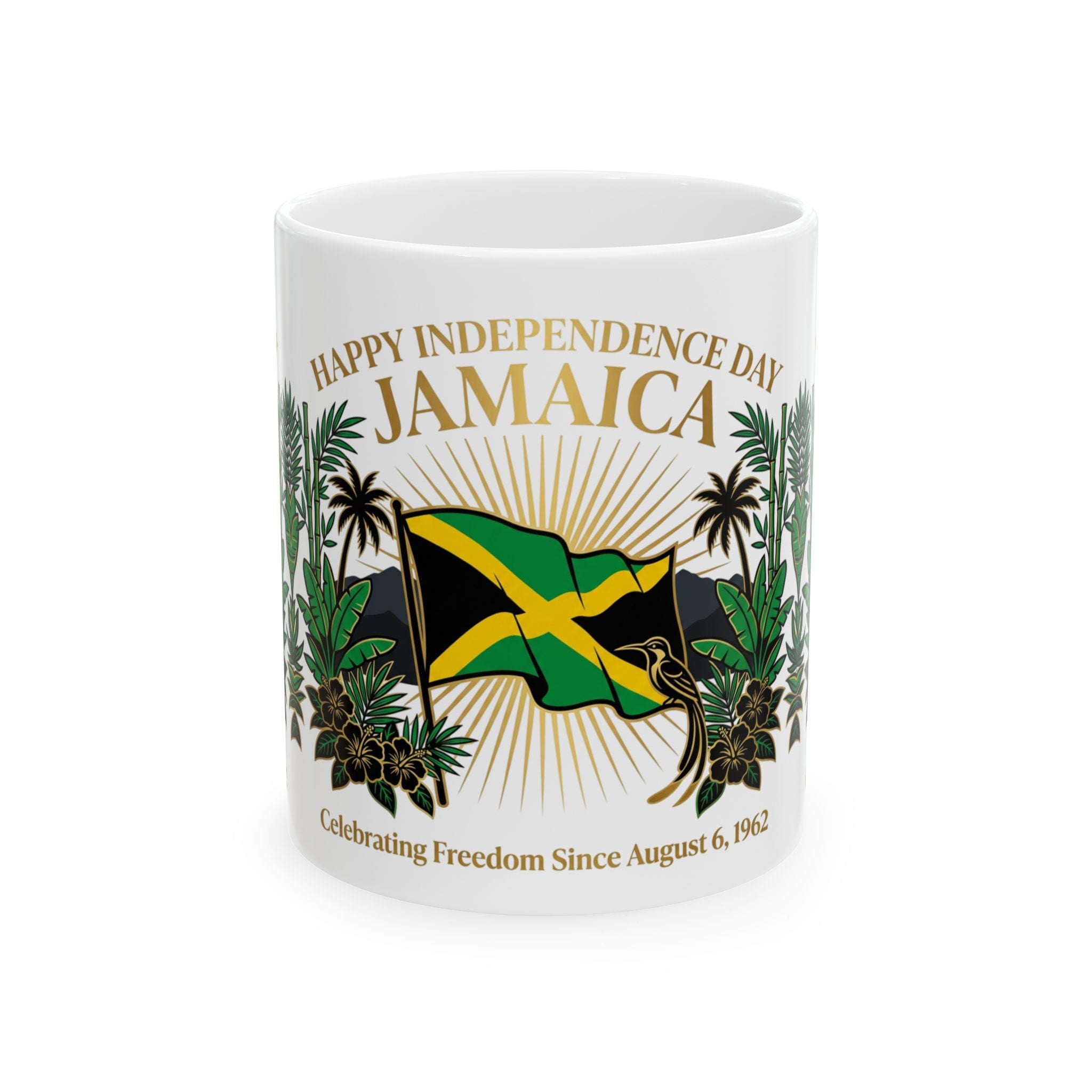 Jamaica Independence Day Ceramic Mug | Celebrating Freedom Since August 6, 1962 (11oz/15oz)
