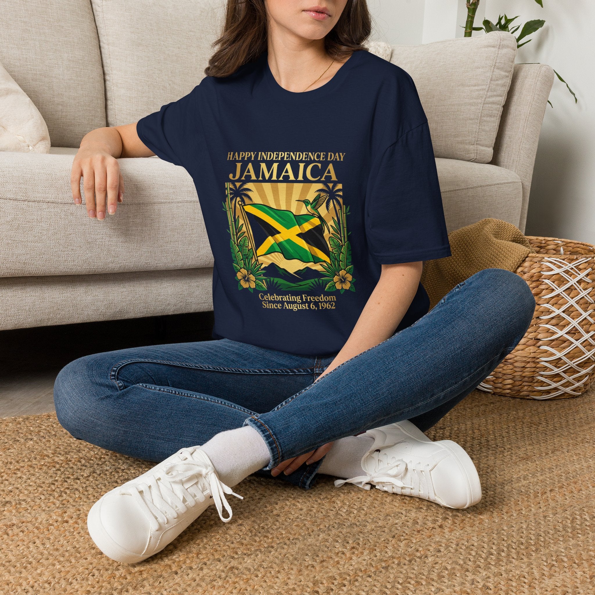 Jamaica Independence  Unisex Tropical Shirt | Jamaica Flag T-Shirt | Caribbean Vacation Tee | Jamaican Pride Apparel | Island Paradise Gift