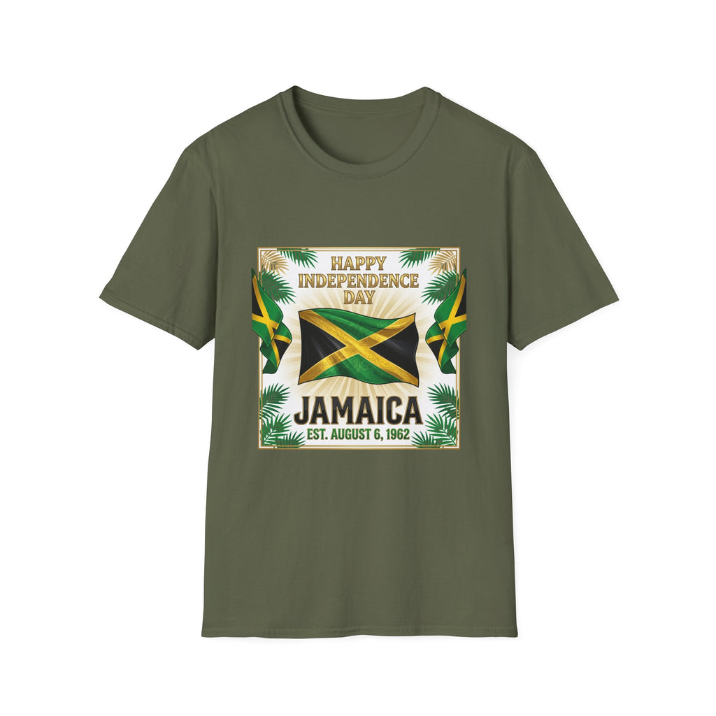 Jamaica Independence Day T-Shirt | Happy Independence Day Jamaican Flag Tee