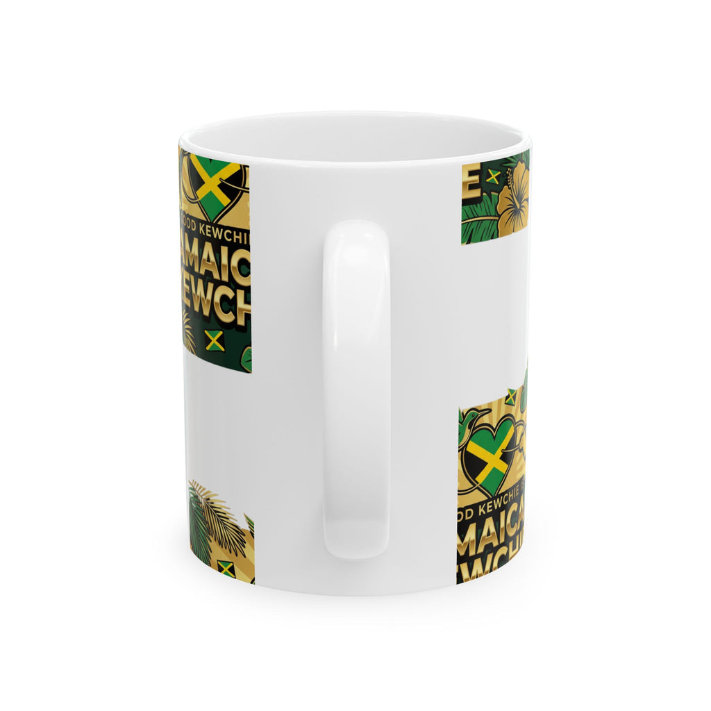 Jamaican Kewchie Ceramic Mug | Good Kewchie is Jamaican Kewchie Tropical Coffee Cup (11oz & 15oz)