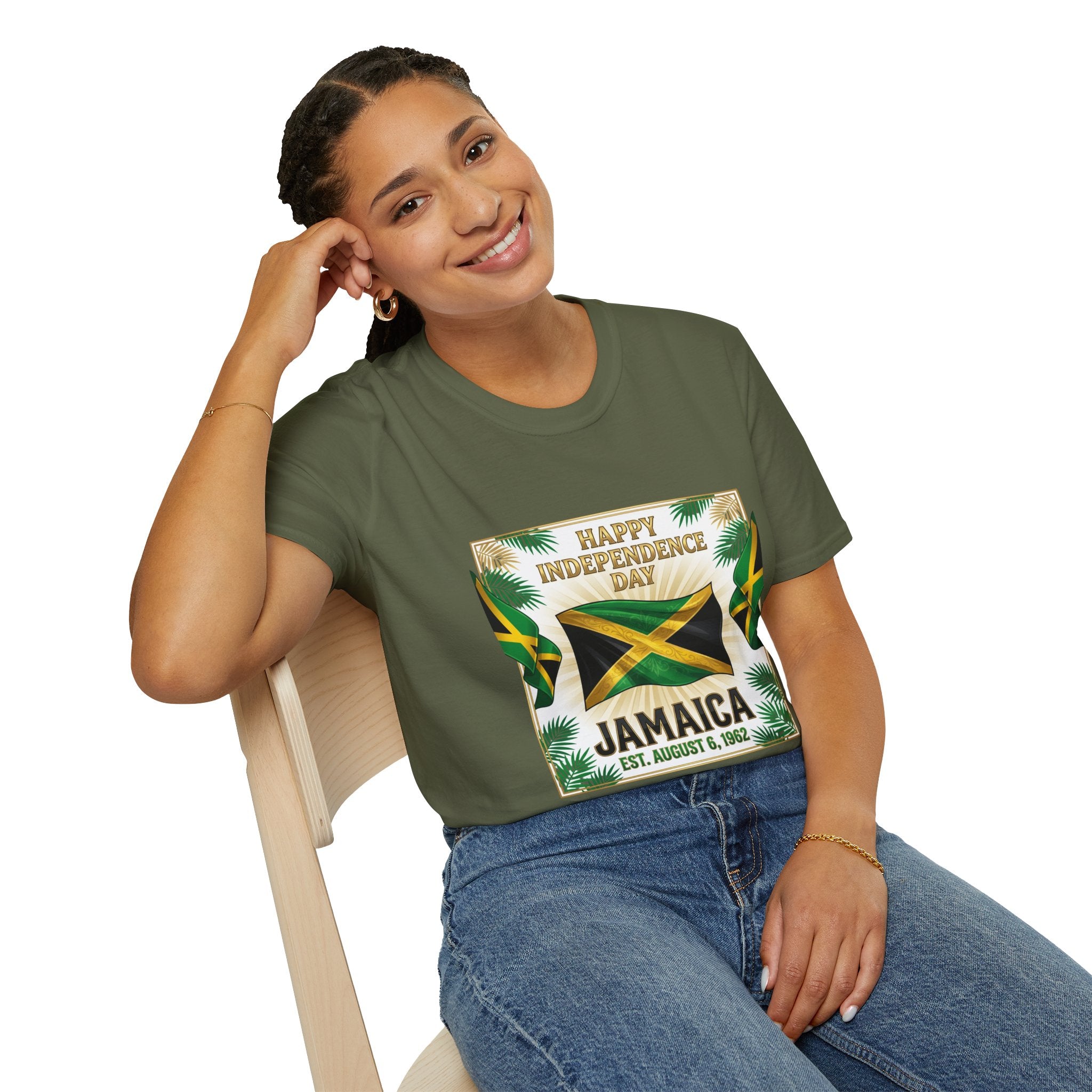 Jamaica Independence Day T-Shirt | Happy Independence Day Jamaican Flag Tee