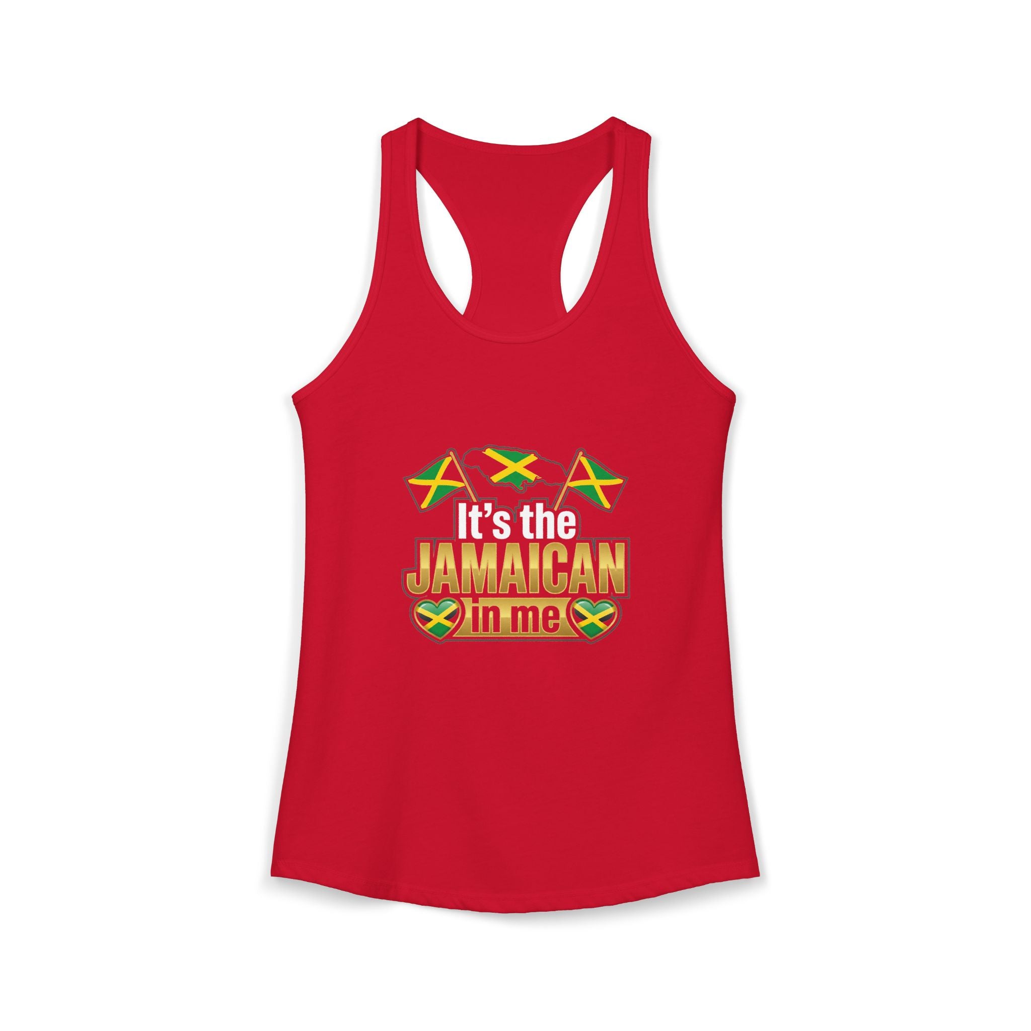 Jamaica shirt | Jamaica Independence & Emancipation Day Tank Top | Jamaica in Me Women's Ideal Racerback Tank