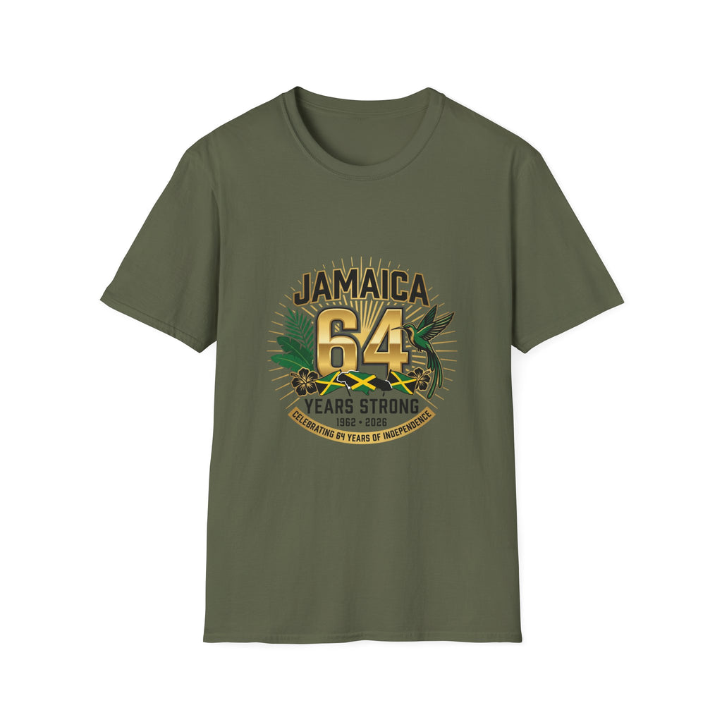 Jamaica 64th Anniversary T-Shirt — Jamaica 64 Years Strong Graphic Tee