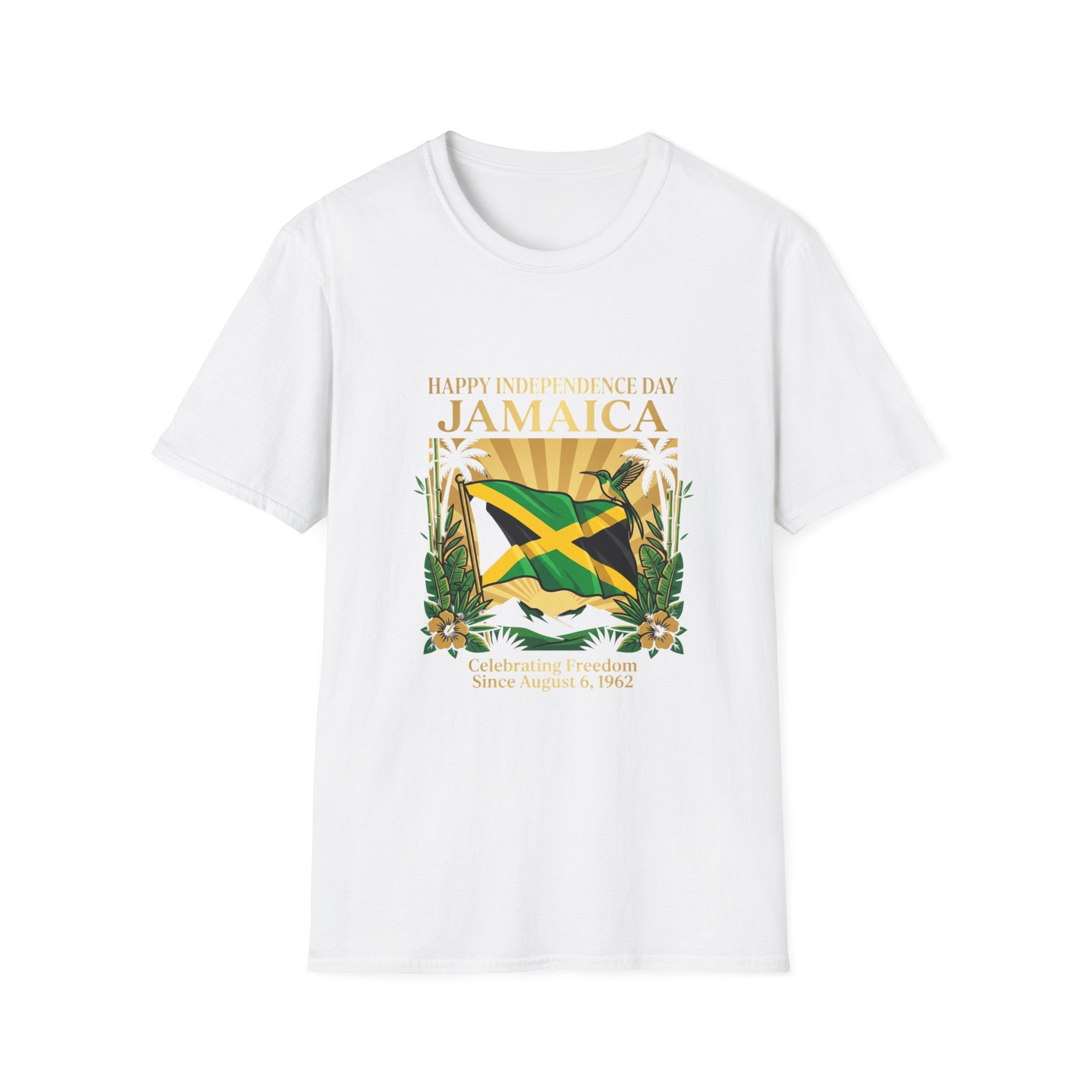 Jamaica Independence  Unisex Tropical Shirt | Jamaica Flag T-Shirt | Caribbean Vacation Tee | Jamaican Pride Apparel | Island Paradise Gift