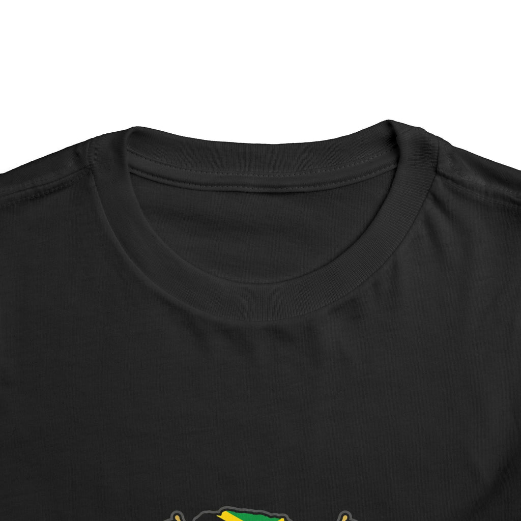 Toddler Tee — "It's the Jamaican in Me" Flag Graphic