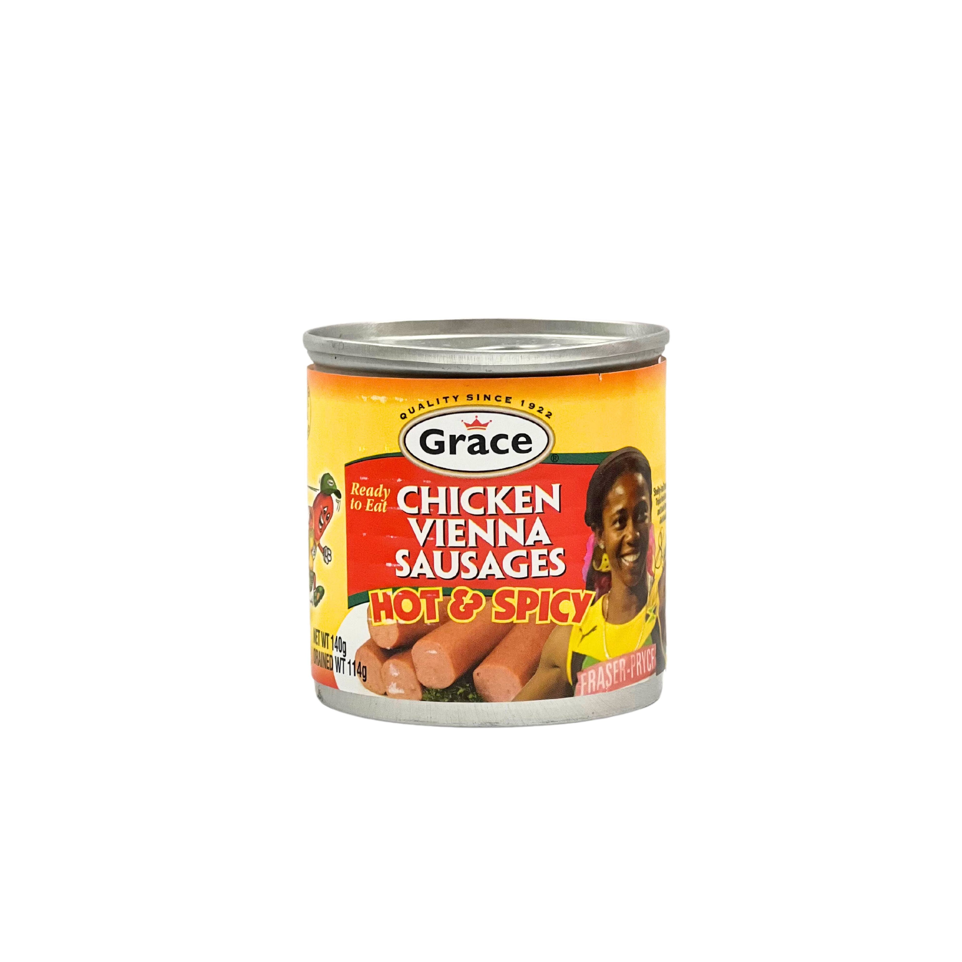 Grace Chicken Vienna Hot & Spicy Sausage 4.6 oz