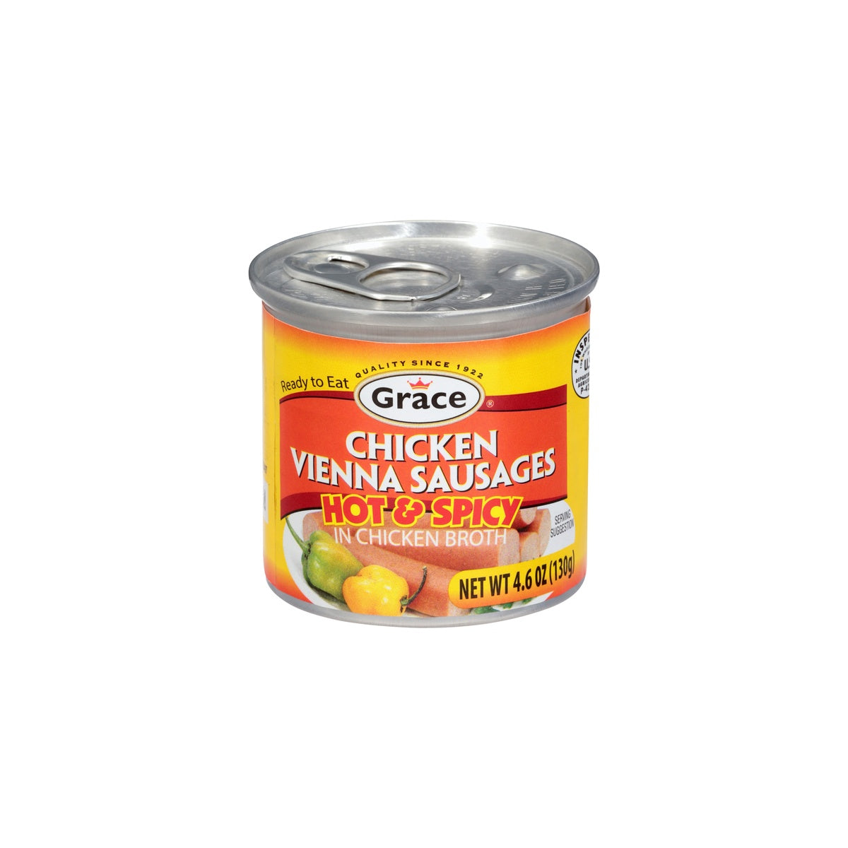 Grace Chicken Vienna Hot & Spicy Sausage 4.6 oz